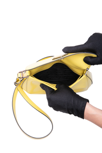 PRADA CLEO FLAP LEATHER SCARLATTO YELLOW