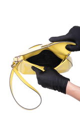 PRADA CLEO FLAP LEATHER SCARLATTO YELLOW