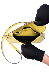 PRADA CLEO FLAP LEATHER SCARLATTO YELLOW