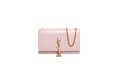 YSL KATE TASSEL CROCO EMBOSSED BEIGE