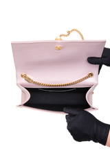 YSL KATE TASSEL CROCO EMBOSSED BEIGE