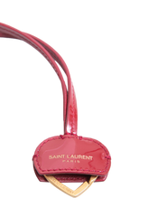 YSL CHARM OPYUM RED WITH GOLD HEART KEYCHAIN