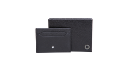MONTBLANC CARD HOLDER SARTORIAL SAFFIANO BLACK