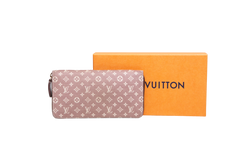 LV WALLET MINI LIN MONOGRAM BURGUNDY