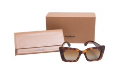 BURBERRY DAISY TB SQUARE ACETATE TORTOISE BROWN