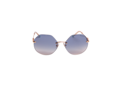 TIFFANY & CO. T GEOMETRIC METAL GOLD LENSES GRADIENT