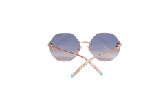 TIFFANY & CO. T GEOMETRIC METAL GOLD LENSES GRADIENT