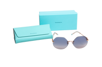 TIFFANY & CO. T GEOMETRIC METAL GOLD LENSES GRADIENT
