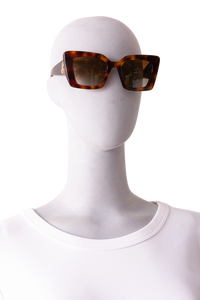 BURBERRY DAISY TB SQUARE ACETATE TORTOISE BROWN