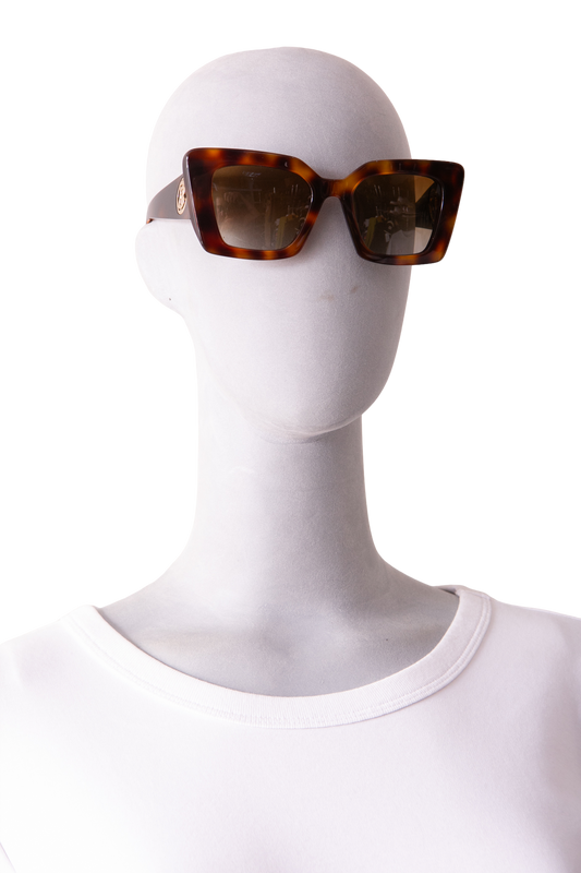 BURBERRY DAISY TB SQUARE ACETATE TORTOISE BROWN