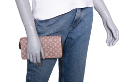 LV WALLET MINI LIN MONOGRAM BURGUNDY
