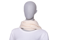 RALPH LAUREN SCARF PURPLE LABEL CASHMERE OFF-WHITE