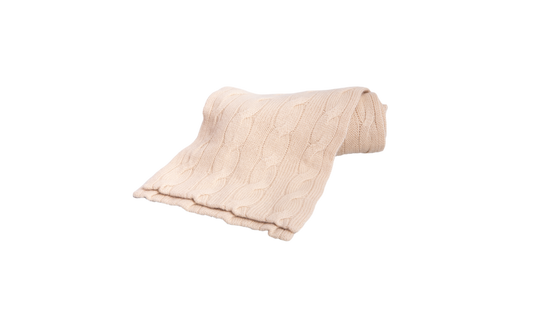 RALPH LAUREN SCARF PURPLE LABEL CASHMERE BEIGE