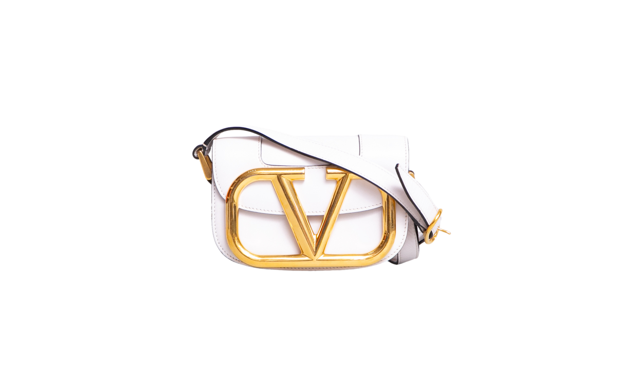 VALENTINO SUPERVEE MINI CALFSKIN WHITE