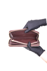 LV WALLET MINI LIN MONOGRAM BURGUNDY
