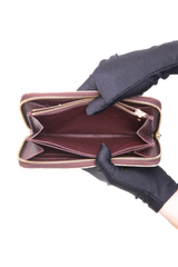 LV WALLET MINI LIN MONOGRAM BURGUNDY