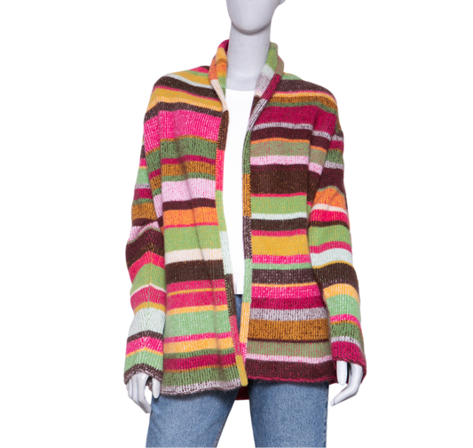 THE ELDER STATESMAN STRIPED SMOKING JACK