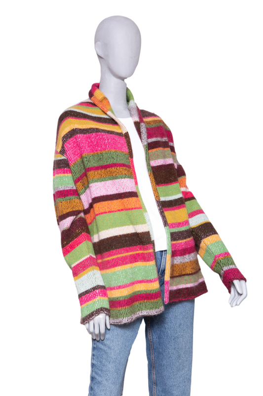 THE ELDER STATESMAN STRIPED SMOKING JACK