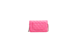 CHANEL WOC CC CAVIAR QUILTED HOT PINK GOLD HDWR