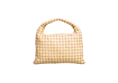 BOTTEGA GOP INTRECCIATO SMALL RAFFIA/JAUNE