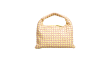 BOTTEGA GOP INTRECCIATO SMALL RAFFIA/JAUNE