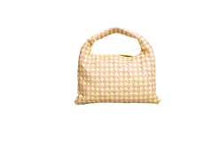BOTTEGA GOP INTRECCIATO SMALL RAFFIA/JAUNE
