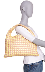 BOTTEGA GOP INTRECCIATO SMALL RAFFIA/JAUNE