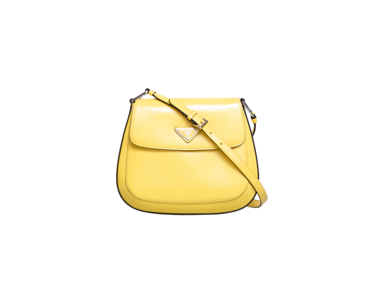 PRADA CLEO FLAP LEATHER SCARLATTO YELLOW