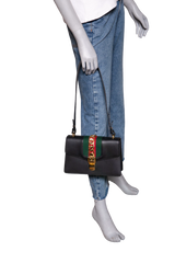 GUCCI SYLVIE BAG SMALL LEATHER BLACK