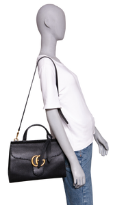GUCCI GG MARMONT TOP HANDLE BLACK