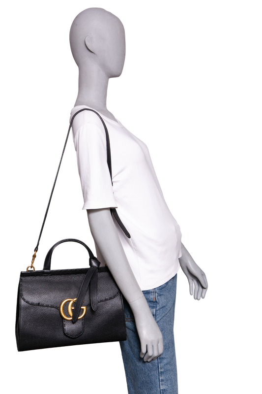 GUCCI GG MARMONT TOP HANDLE BLACK