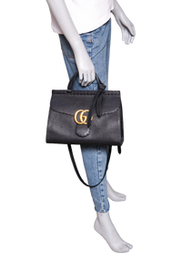 GUCCI GG MARMONT TOP HANDLE BLACK