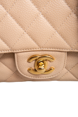 CHANEL CLASSIC DOUBLE FLAP CAVIAR BEIGE - GOLD HDWR