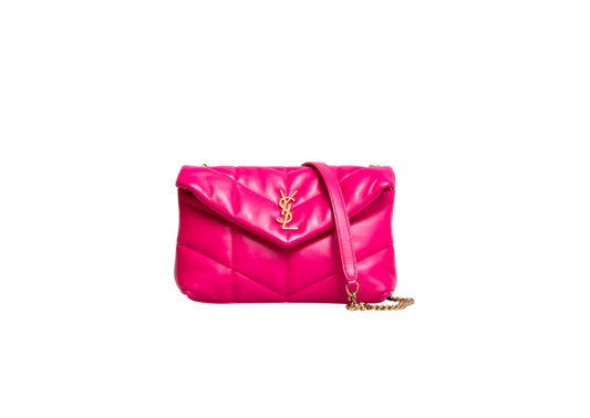 YSL TOY PUFFER LEATHER PINK