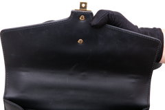 GUCCI SYLVIE BAG SMALL LEATHER BLACK
