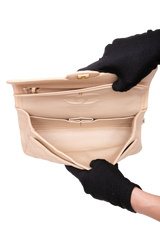 CHANEL CLASSIC DOUBLE FLAP CAVIAR BEIGE - GOLD HDWR