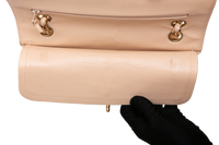 CHANEL CLASSIC DOUBLE FLAP CAVIAR BEIGE - GOLD HDWR