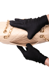 CHANEL CLASSIC DOUBLE FLAP CAVIAR BEIGE - GOLD HDWR