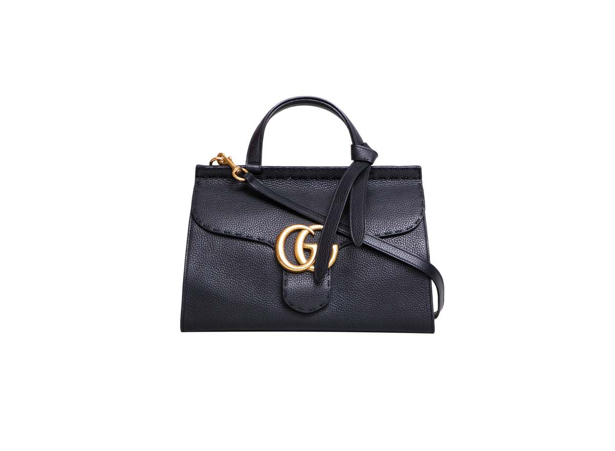 GUCCI GG MARMONT TOP HANDLE BLACK
