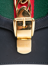GUCCI SYLVIE BAG SMALL LEATHER BLACK