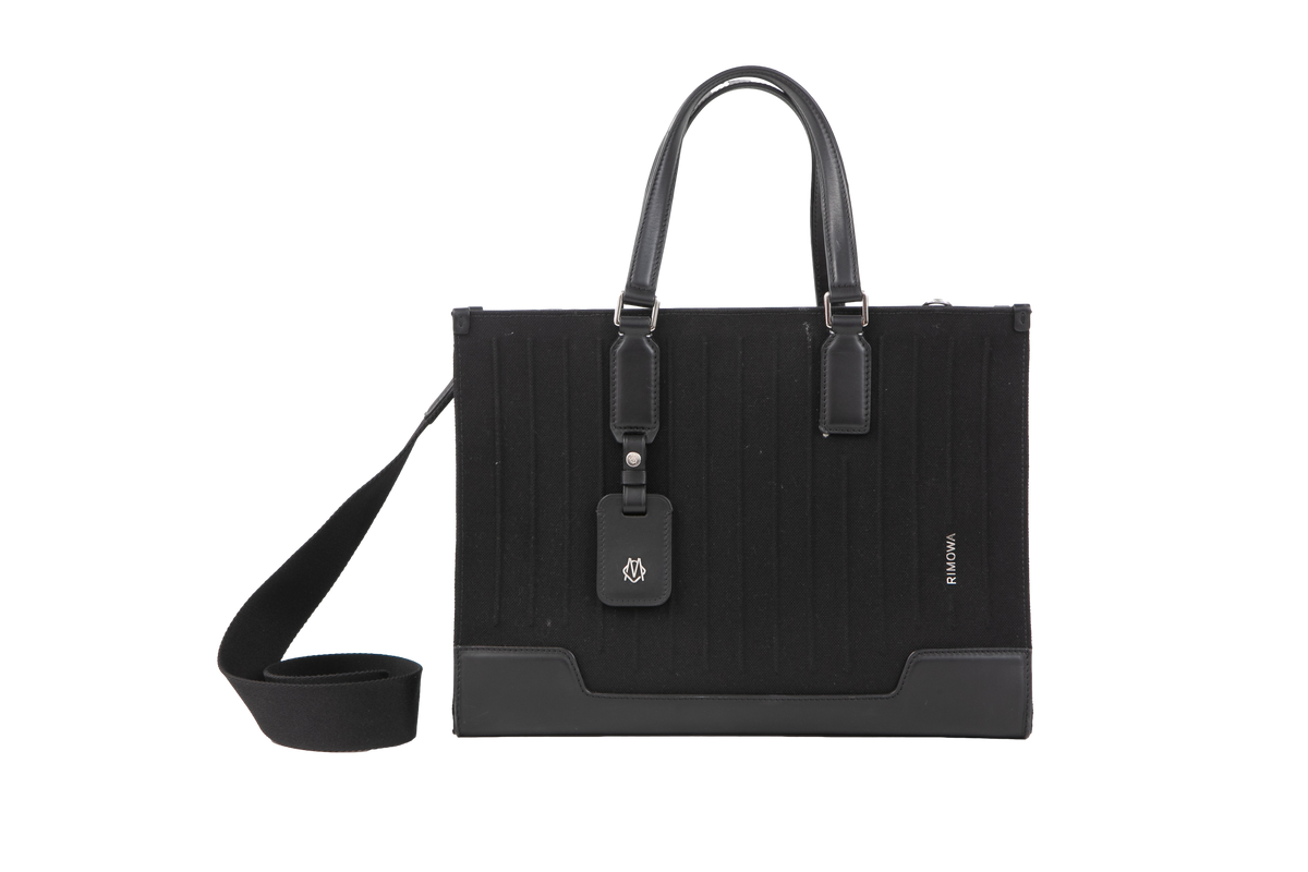 RIMOWA NEVER STILL TOTE LARGE BAG IN BLACK – Troca de Luxo RIMOWA NEVER STILL TOTE LARGE BAG IN BLACK – Troca de Luxo