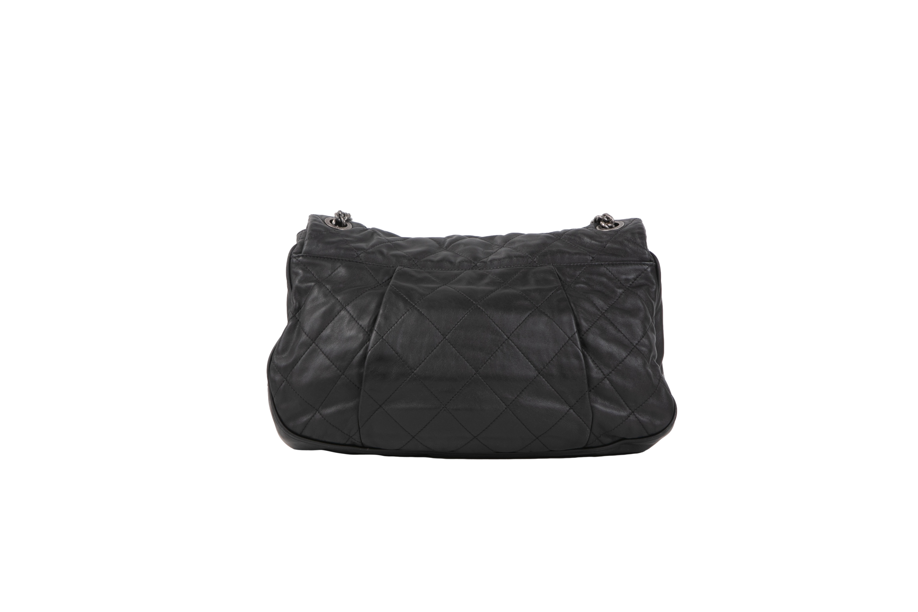 CHANEL COCO PLEATS MESSENGER BAG BLACK Troca de Luxo