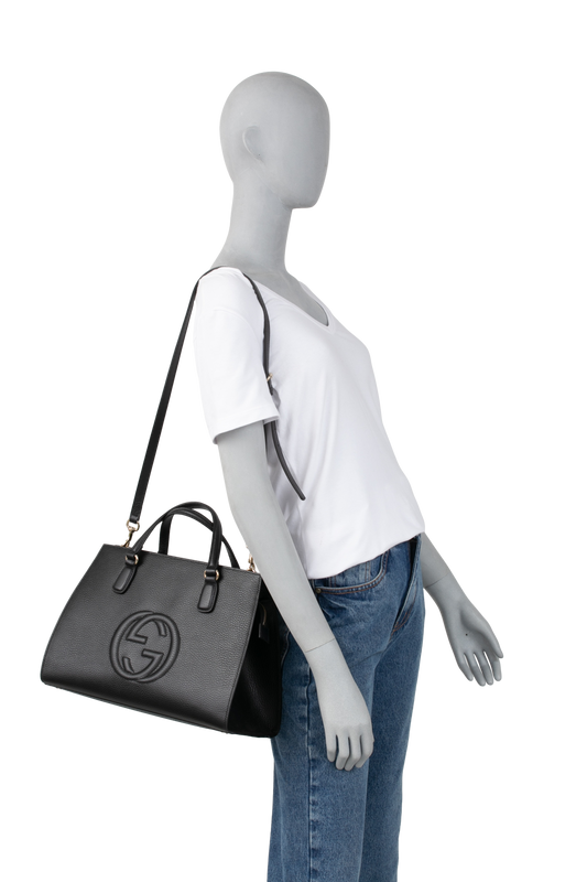 GUCCI SOHO TOTE LARGE BLACK