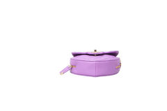 CHANEL COEUR LAMBSKIN QUILTED CC IN PURPLE
