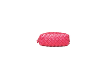 BOTTEGA MINI LOOP METTALIC CRINKLED PINK