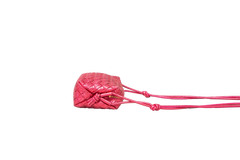 BOTTEGA MINI LOOP METTALIC CRINKLED PINK