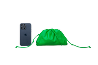 DESAPEGO JUJU NORREMOSE BOTTEGA MINI POUCH FLAG GREEN