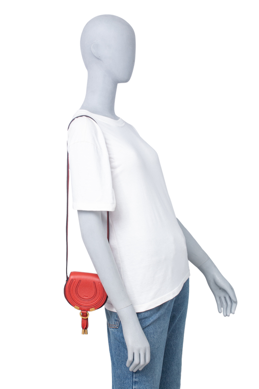 CHLOE MARCIE NANO IN GRAINED TERRACOTA