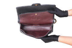 CHANEL CLASSIC DF MEDIUM LAMBSKIN BLACK