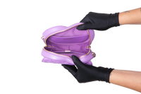 CHANEL COEUR LAMBSKIN QUILTED CC IN PURPLE
